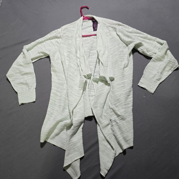 Lane Bryant Sweaters - New Lane Bryant Cardigan Women 18/20 Mint Green Open Front Waterfall Drape Knit